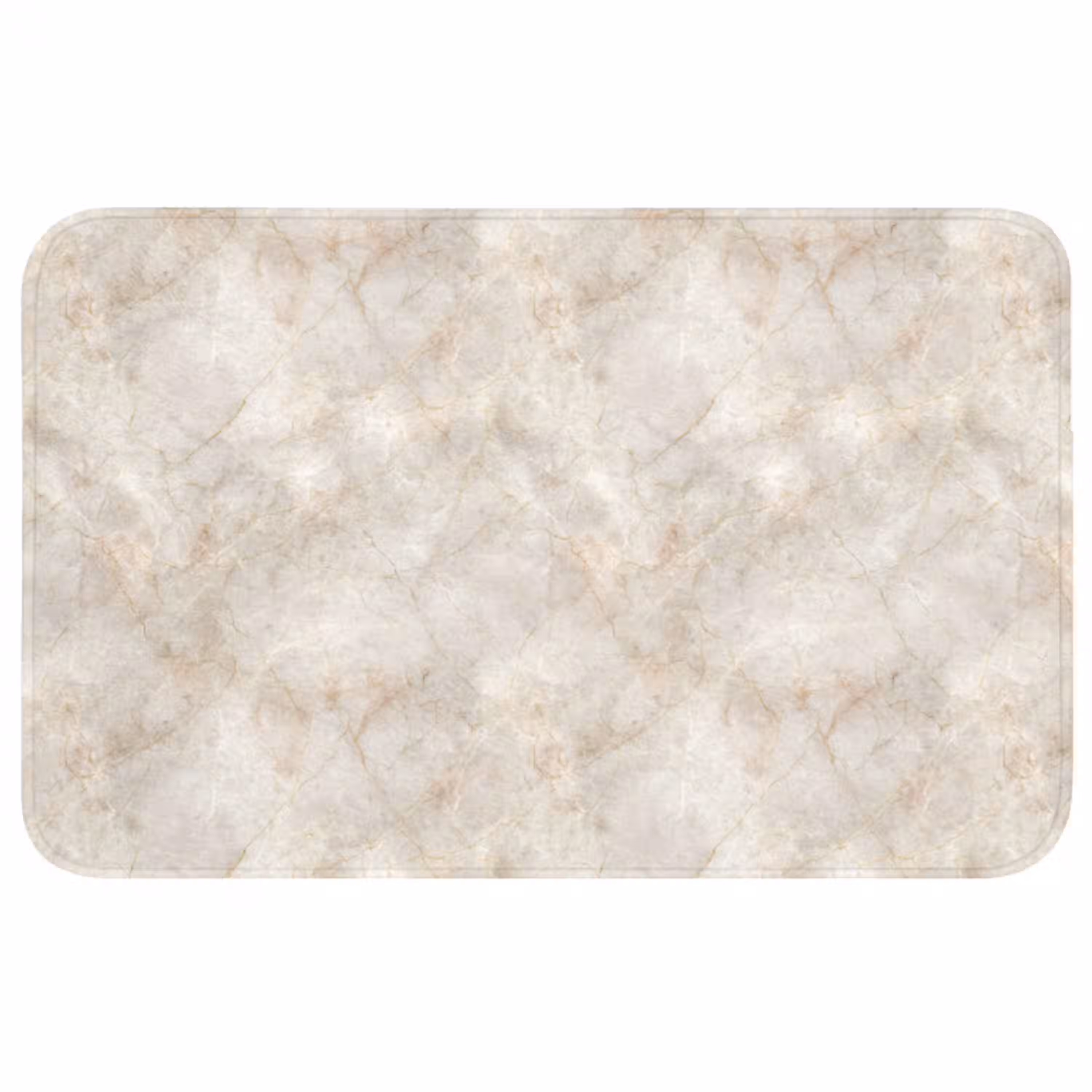 Lichtbeige - Goudbruine Nerven - Marmer WCmat middel 1009 -3d