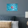 Badeend - Dobberend - Roze poster papier klein -sfeer2