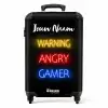 Warning Angry Gamer NBS - Handbagage koffer - Kinderen Unisex middel -productfoto_recht