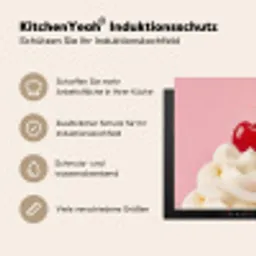 Kers - Slagroom - Roze Inductie beschermer vinyl 3mm middel -tsfeer2_DE