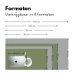 Vijgen - Minimalistisch - Getekend - Mosgroen Muismat XXL klein -sfeer5