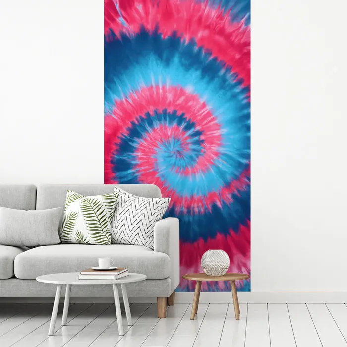 Spiraal - Roze - Draaiend fotobehang vinyl groot -woonkamer