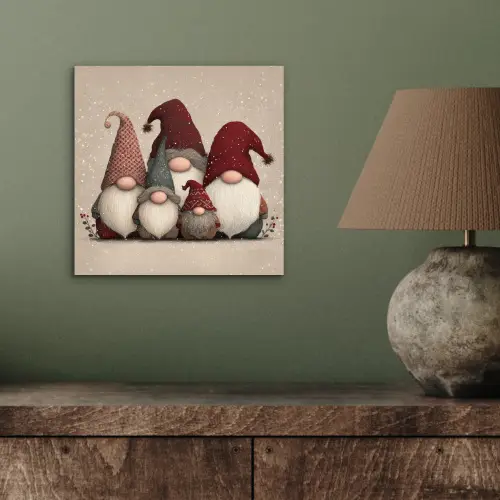 Kabouters - Kerst - Sneeuw - Puntmutsen aluminium wit klein -sfeer2