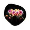 Orchidee - Graffiti - Kleurrijk - Bloemen - Abstract Wandcirkel Organisch Forex 3mm klein -3d