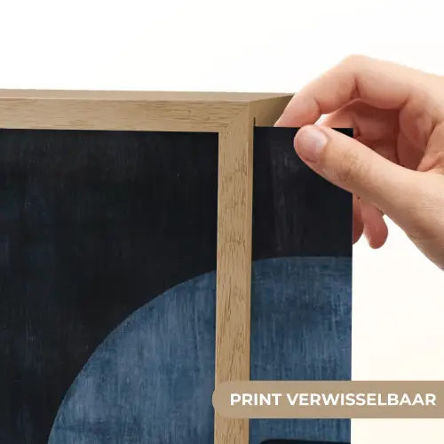 Abstract - Vormen - Donkerblauw Light Box met batterij (Wandlamp) middel -USP_websiteprintNL