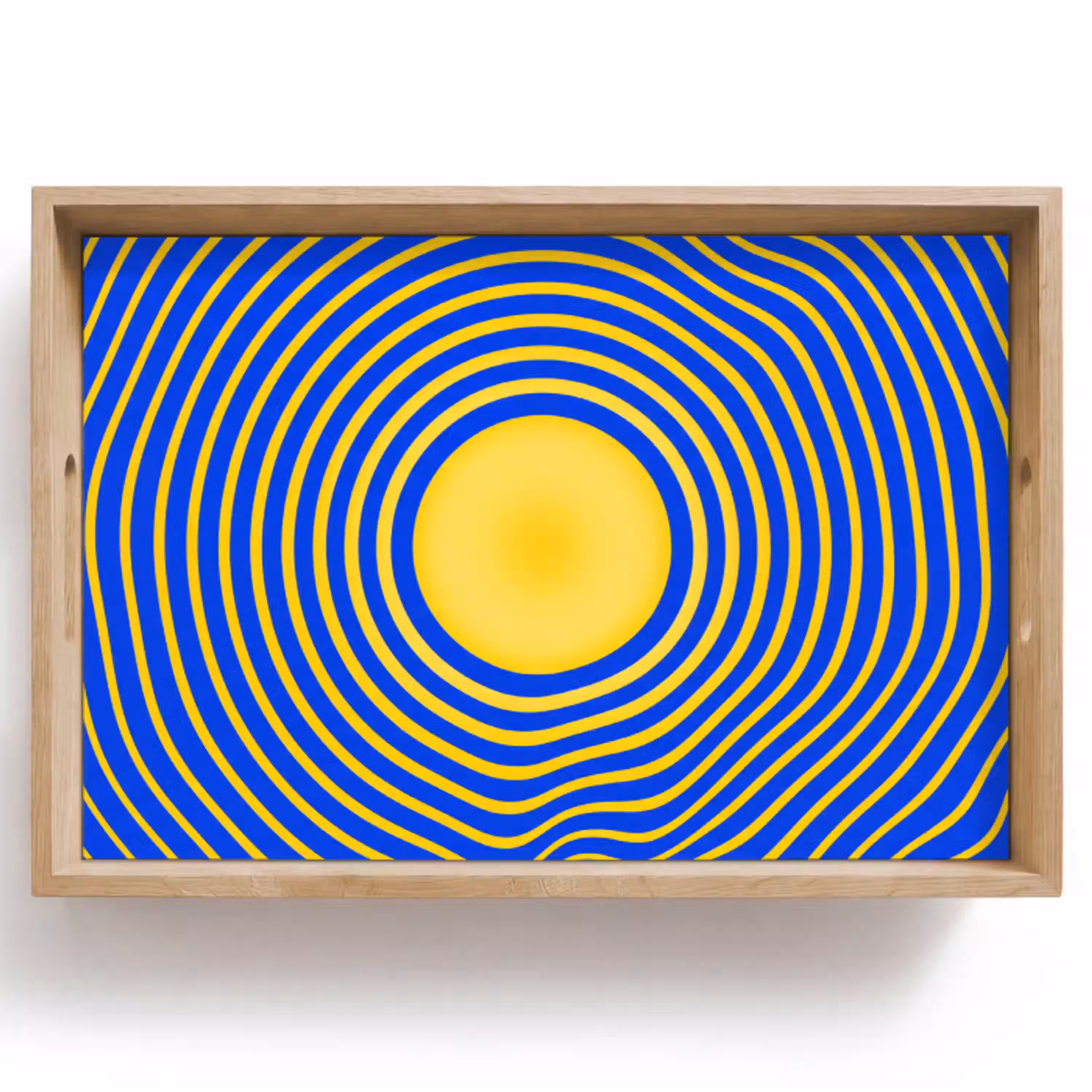Abstract patroon - Blauw Dienblad Rechthoek middel -z3d_shopping