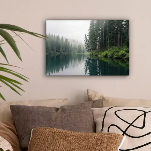 Bergen - Meer - Bos canvas 2cm klein -sfeer1