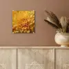 Geel - Chrysant - Zachtheid plexiglas 5mm klein -sfeer5