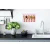 Ingrediënten - Lepels - Hout - Roze Muursticker klein -keuken