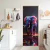 Olifant - Kleuren - Sterren - Dier deurposter klein -sfeer5
