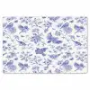 Birds - Flowers - Blue Placemat vinyl groot 368 -zzsfeer1_Kitchenyeah-website