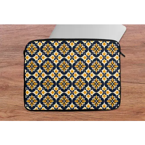 Patroon - Siertegel - Kleurrijk laptophoes neopreen klein 279 -tafel