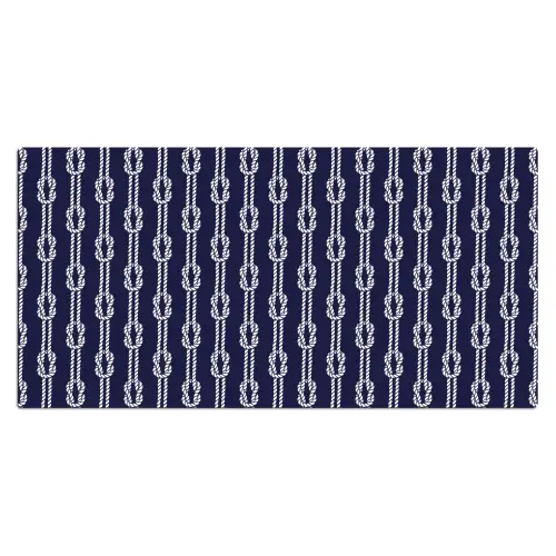 Oceaan - Touw - Blauw - Wit Muismat XXL klein 681 -3d_leeg