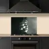 Vogel - Japandi - Groen keuken achterwand spatscherm klein -sfeer1