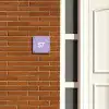 Effen - Lila - Traditioneel Naambord Vierkant klein -sfeer3-XS
