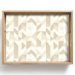 Modern - Abstract - Beige Dienblad Rechthoek middel 911 -z3d_shopping