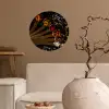 Kruiden - Lepels - Zout - Specerijen - Zwart Wandcirkel behangsticker klein -sfeer1