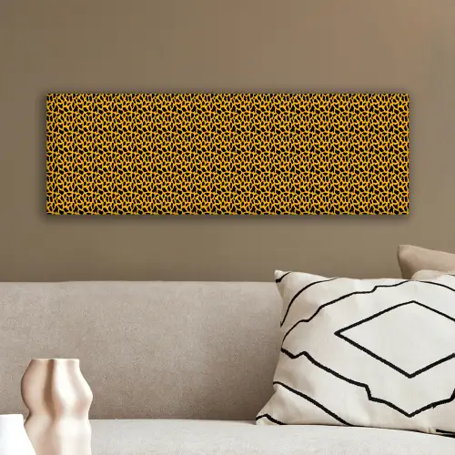 Zwart - Vlekken - Oranje - Dier canvas 2cm klein 828 -sfeer3