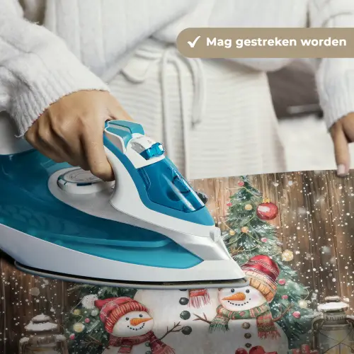 Sneeuwpop - Familie - Kleurrijk Wandkleed katoen klein -sfeer9