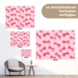 Strikken - Aquarel - Roze tuinposter los doek klein 239 -Xsfeer9_DE