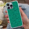 Vloeiend - Olie - Texturen - Groen Hoesje iPhone 16 Pro Max met koord klein 804 -sfeer3