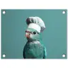 Parkiet - Vogel - Koksmuts - Cute tuinposter los doek klein -3d