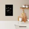 Discoballen - Minimalistisch - Zwart KitchenYeah - Keuken - Canvas klein -sfeer1