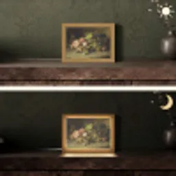 Fruit - Stilleven met druiven - Oude meesters Light Box met kabel (Tafellamp) klein -sfeer3