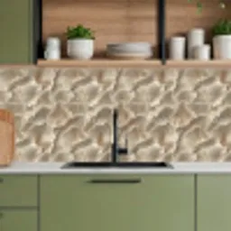 Waaierstructuren - Beige - Vezeltextuur keuken achterwand 2 middel 871 -sfeer3