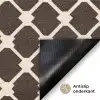 Bruin - Ruitpatroon - Geometrisch Deurmat klein 898 -antislip_NL