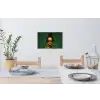 Vrouw - Groen - Modern - Bril - Abstract Muursticker klein -eettafel