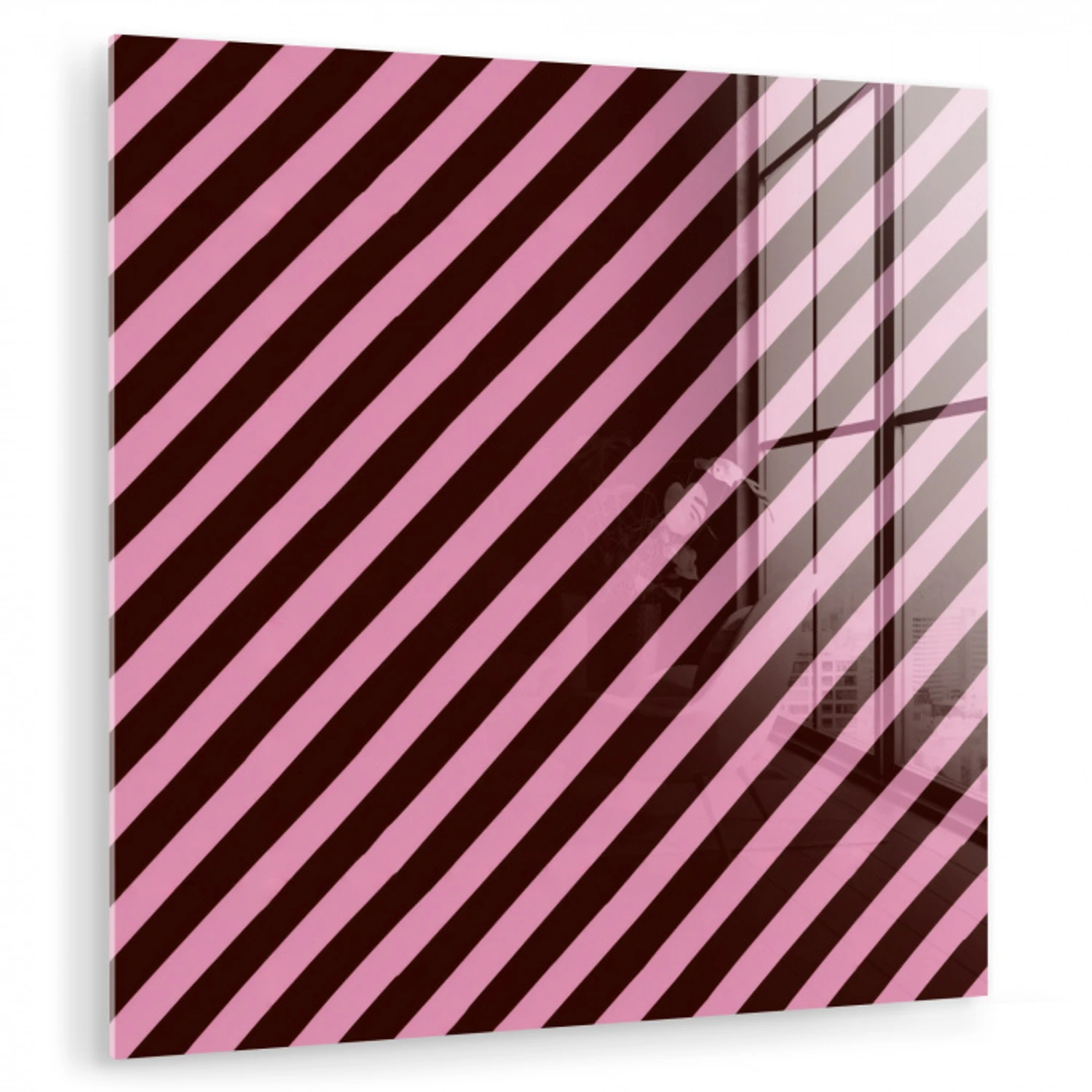 Strepen - Roze - Bruin plexiglas 5mm klein 11 -zzzproduct_nieuw