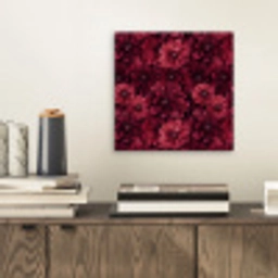 Dahlias - Bloemen - Rood aluminium wit klein 46 -sfeer1