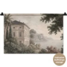 Zee - Villa - Beige Wandkleed katoen klein -t3d_DE
