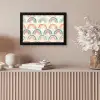 Regenboog - Pastel - Patroon fotolijst zwart zonder passe partout klein -sfeer5