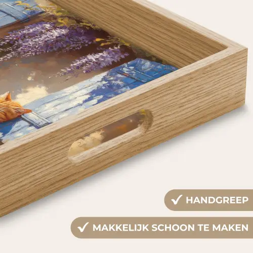 Kat - Stenen vensterbank - Bloemen Dienblad Rechthoek middel -USP_HandgreepNL