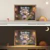 Beer - Vlinders - Bos - Fairy Light Box met batterij (Wandlamp kind) middel -sfeer3_kind