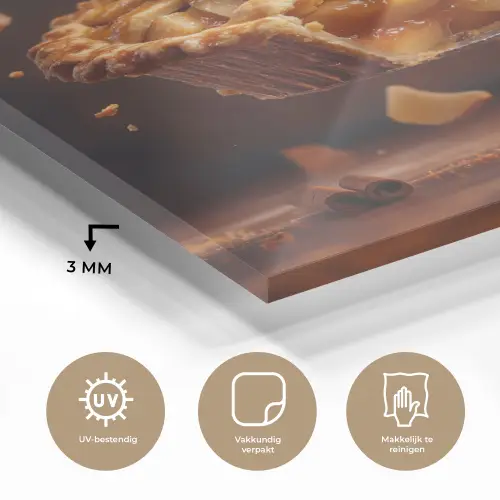 Appel - Taart - Warm - Eten plexiglas 5mm klein -sfeer2