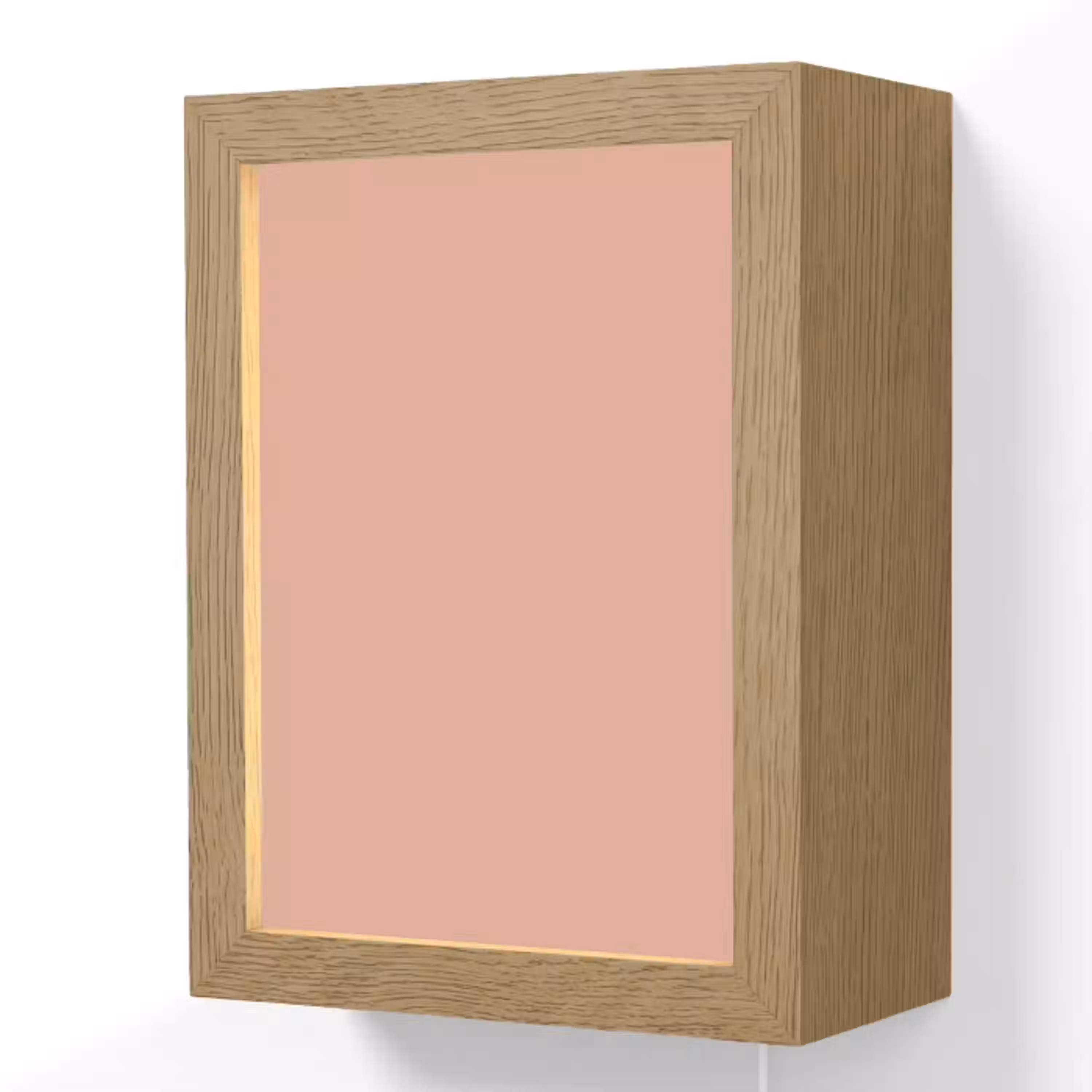 Dusty - Rose - Roze Light Box met kabel (Wandlamp) klein 929 -3d