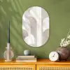 Abstracte bogen - Modern - Beige Wandcirkel Ovaal Forex klein -sfeer2