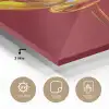 Bloem - Goud - Glazen plexiglas 5mm klein -sfeer2
