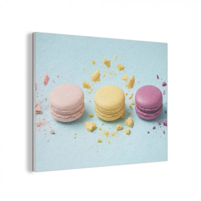 Macarons - Kleurrijk - Pastel PET vilt klein -3d