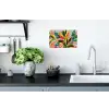 Tropisch - Bladeren - Zwart - wit Muursticker klein -keuken