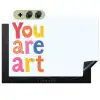 You are art - Kleurrijk - Grafisch Inductie beschemer met haakjes klein -3d