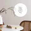 Quotes - Spreuken - Add a little confetti to each day - Meisje - Kinderen Wandcirkel kunststof plaat 5mm dik klein -sfeer4