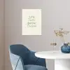 Tekst - Sierlijk - Letters - Groen poster papier klein -sfeer3