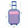 Schubben - Patroon - Blauw - Roze Kinderkoffer - Blauw klein -productfoto_formaten