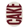 Red - Cake - Decoratie - Eten Wandcirkel Ovaal Glas middel -3d