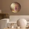 Framboos - Smoothie - Drinken - Roze Akoestische PET Vilt - Rond klein -sfeer1