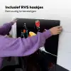 Watersplash - Fruit - Zwart Inductie beschemer met haakjes klein -ky-ophangen-nl